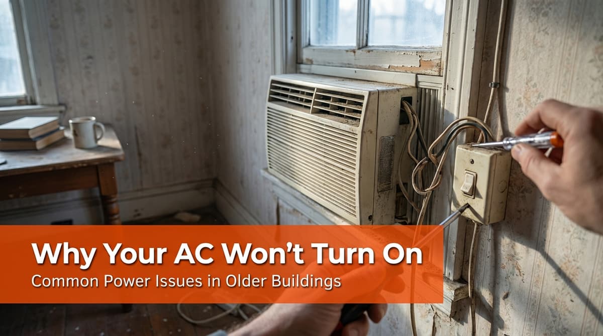 Blog post Why Your AC Won’t Turn On in an Older Building image