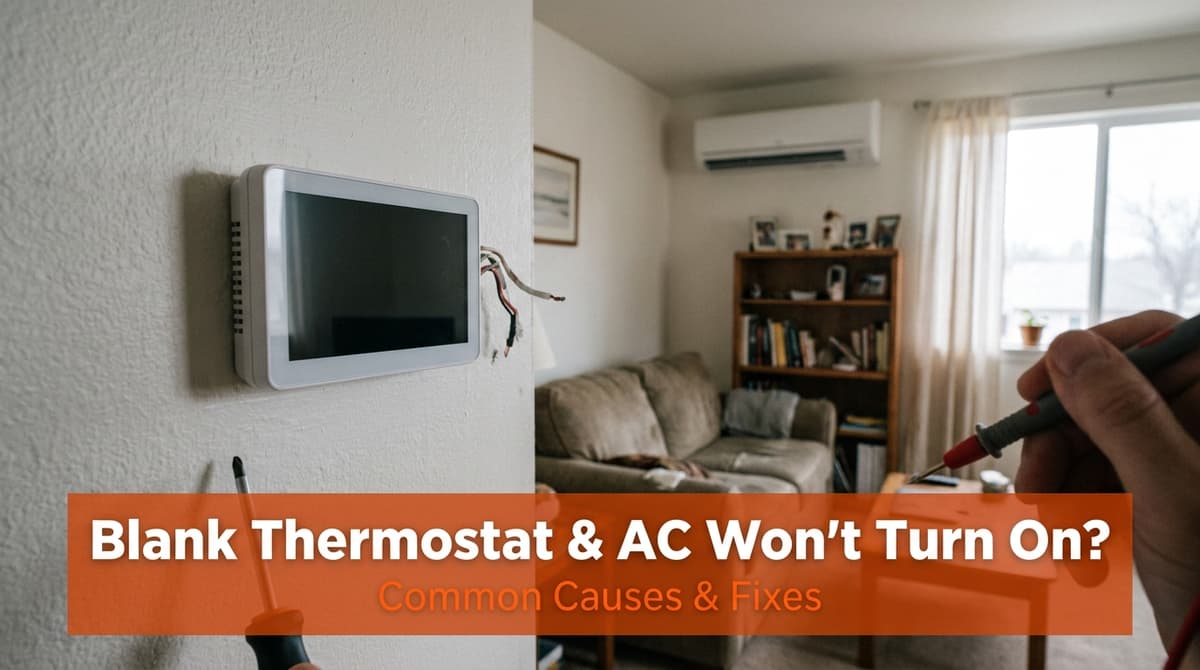 Blog post Blank Thermostat & AC Won’t Turn On? Causes and Fixes image