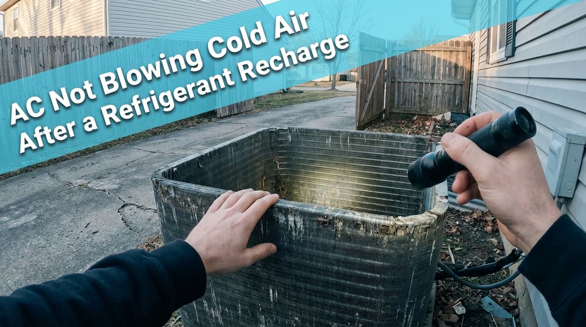 Blog post AC Not Blowing Cold Air After a Refrigerant Recharge image