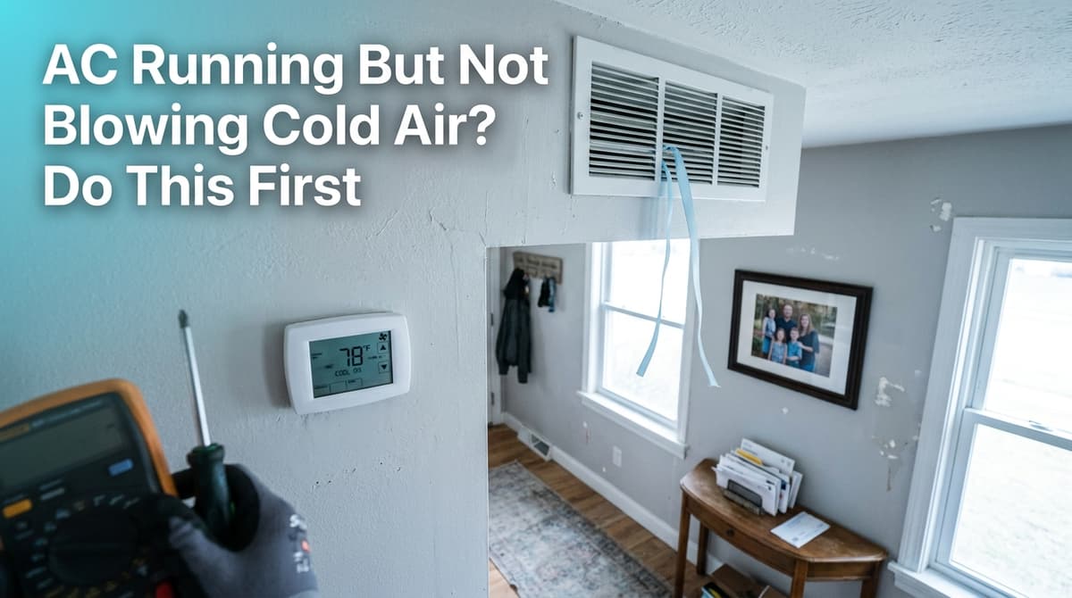 Blog post AC Running But Not Blowing Cold Air? Do This First image