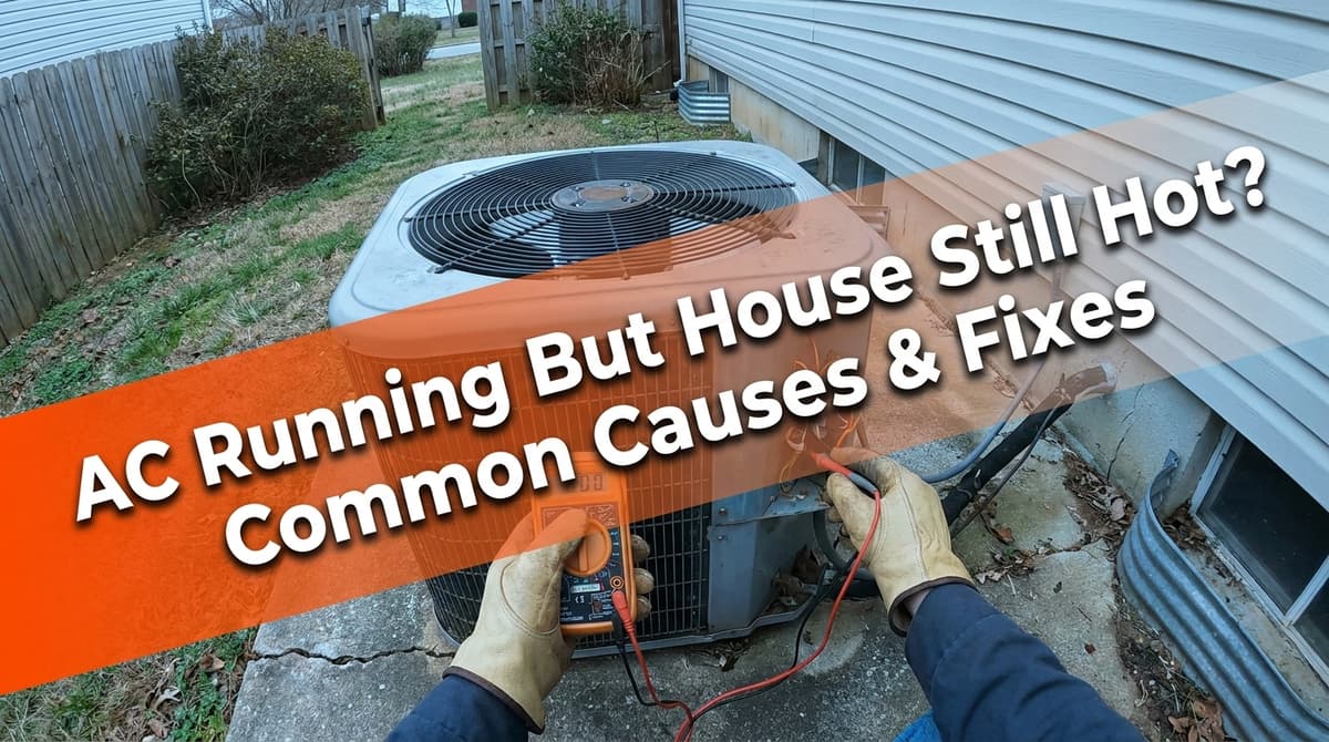Blog post AC Running But House Still Hot? Common Causes & Fixes image