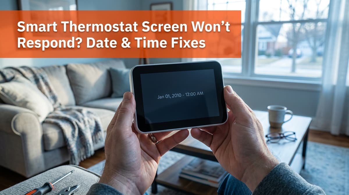 Smart Thermostat Screen Won’t Respond? Date & Time Fixes image