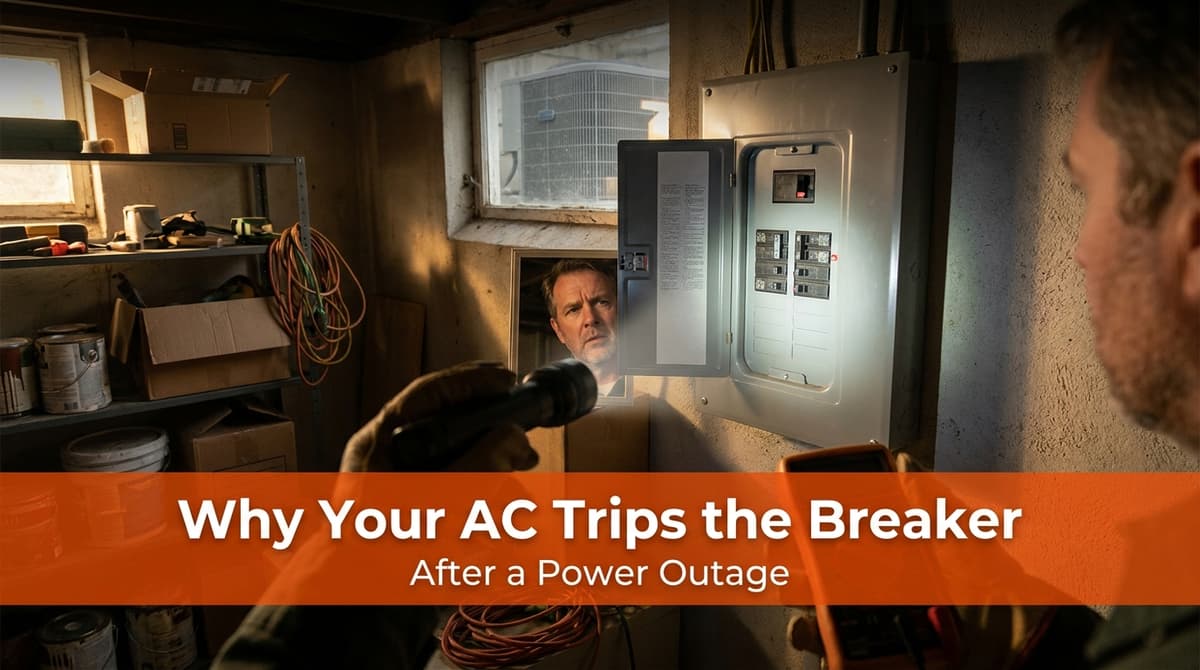 Blog post Why Your AC Trips the Breaker After a Power Outage image